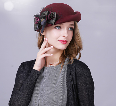 羊毛呢帽英倫小禮帽 羊毛呢帽英倫小禮帽
